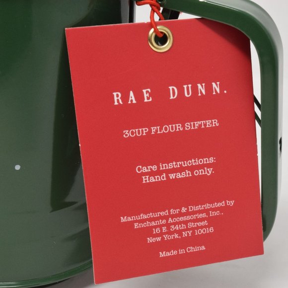 Rae Dunn Joy Flour Sifter Baking Holiday Green New Bake Kitchen Decor Cottagecor - Picture 2 of 14